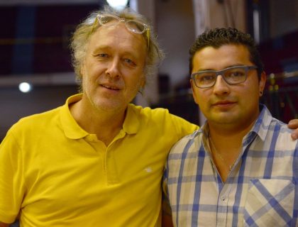 _Ocultaron las estrellas, pero quedan las estelas... (del cielo azul)_ rehearsal with Nicolas Rauss and Orquesta USACH 2017. (Ph. Alvaro Hoppe)